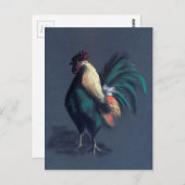 Rooster Pastel Briefkaart (Voorkant / Achterkant)