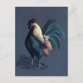 Rooster Pastel Briefkaart (Voorkant)