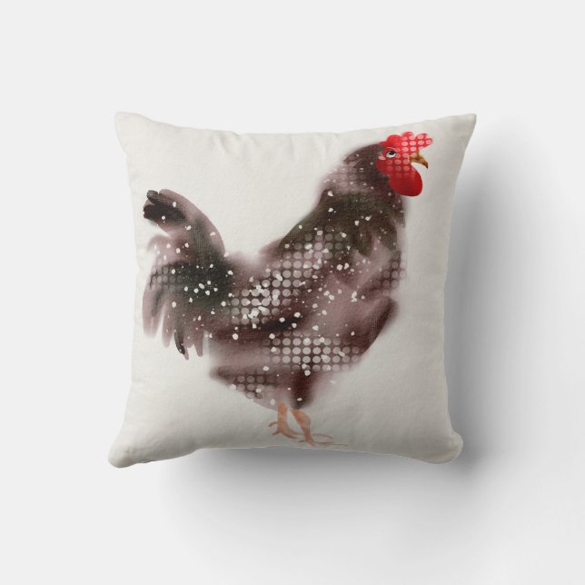 Rooster Pillow Kussen (Achterkant)