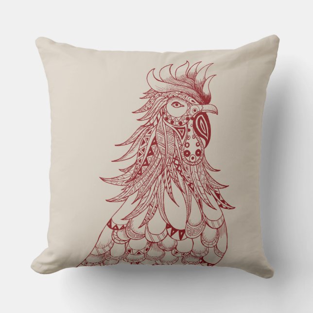 Rooster Pillow Kussen (Voorkant)