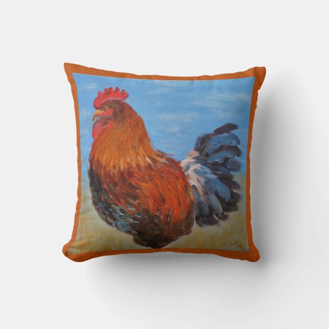 Rooster Pillow Kussen (Voorkant)