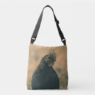 Rooster Portrait Crossbody Tas