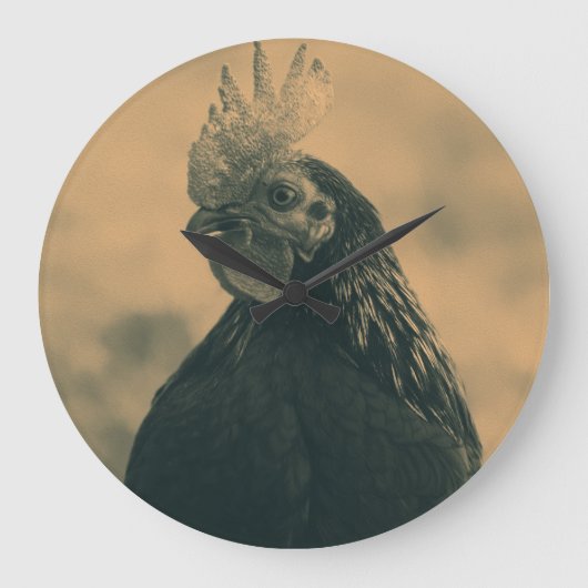 Rooster Portrait Grote Klok (Voorkant)