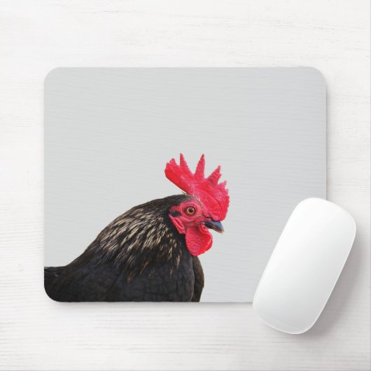 Rooster Portrait Muismat (Met muis)