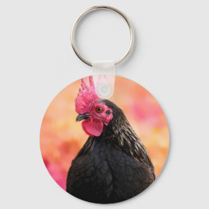 Rooster Portrait Sleutelhanger