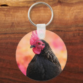 Rooster Portrait Sleutelhanger (Voorkant)