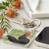 Rooster Portrait Sleutelhanger (Voorkant Rechts)
