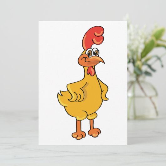 Rooster Pose Kaart (Staand voorkant)