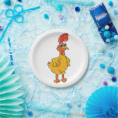 Rooster Pose Papieren Bordje (Feest)