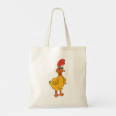 Rooster Pose Tote Bag (Achterkant)