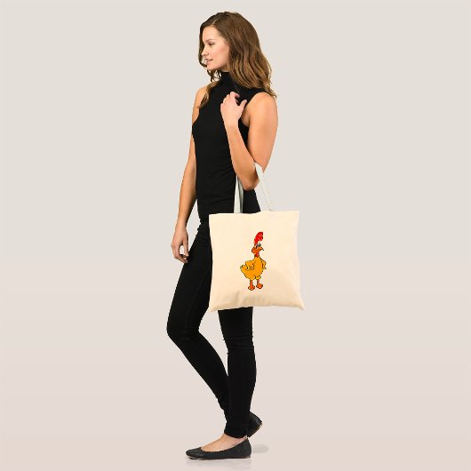 Rooster Pose Tote Bag