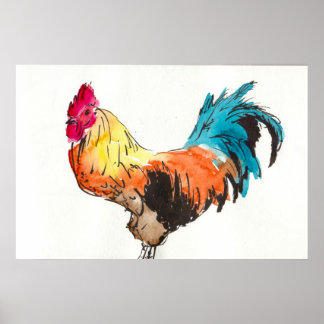 Rooster. Poster