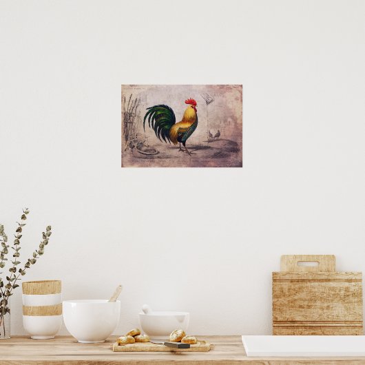  Rooster-Poster of losbladig papier Poster (Keuken)