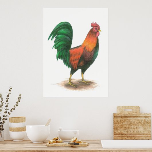 Rooster-Poster Poster (Keuken)