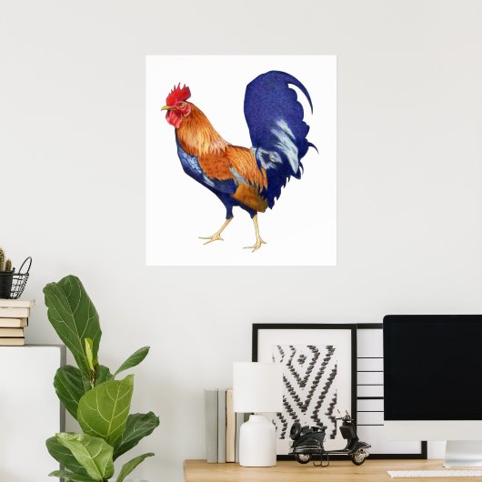 Rooster-Poster Poster (Thuiskantoor)