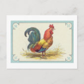  Rooster Print Briefkaart (Voorkant)