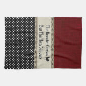 "Rooster Quote" KITCHEN TOWEL Theedoek (Horizontaal)
