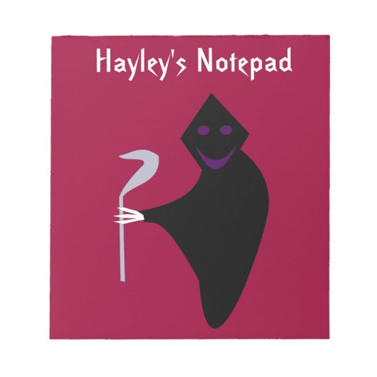 Rooster Reaper Halloween-laptop Notitieblok (Voorkant)