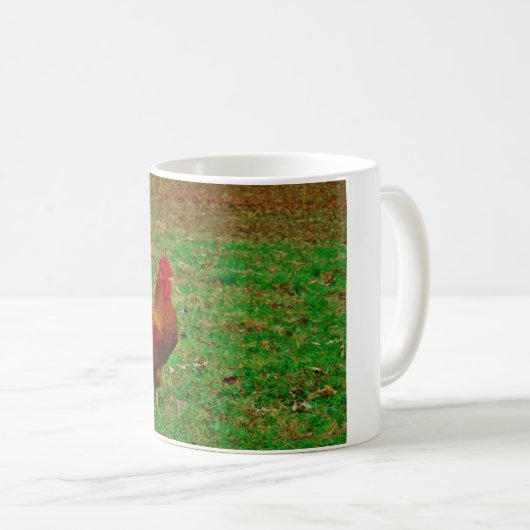 Rooster rechtsaf koffiemok (Voorkant rechts)