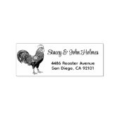 Rooster Return Address Stamp Rubberstempel (Afrduk)