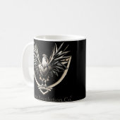 Rooster RevolutionWear: Defect the System Koffiemok (Voorkant links)