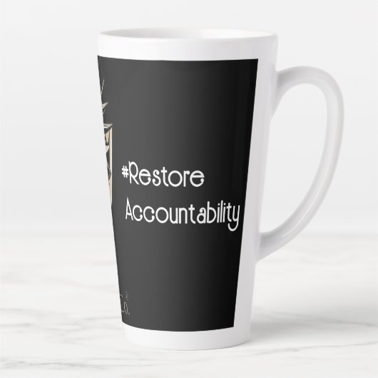 Rooster RevolutionWear: Defect the System Latte Mok (Rechts)