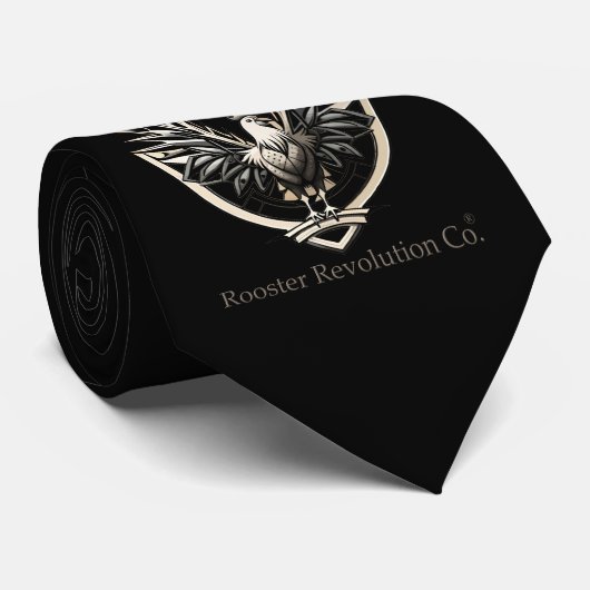 Rooster RevolutionWear: Defect the System Stropdas (Opgerold)