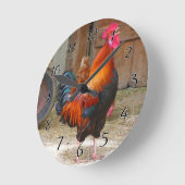 Rooster Rhode Island Ronde Klok (Hoek)
