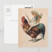 Rooster Ride Briefkaart (Voorkant / Achterkant)