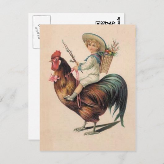 Rooster Ride Briefkaart (Voorkant / Achterkant)