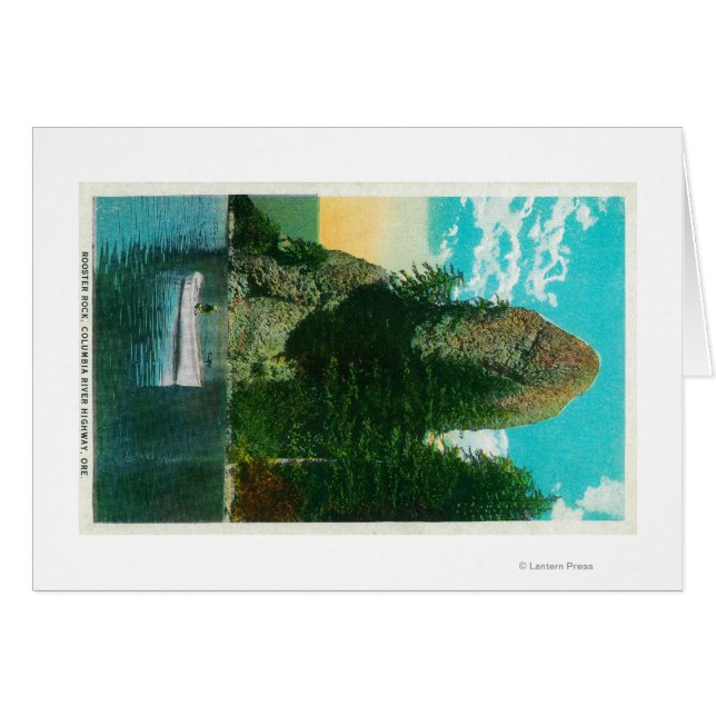 Rooster Rock op Columbia River (Voorkant Horizontaal)