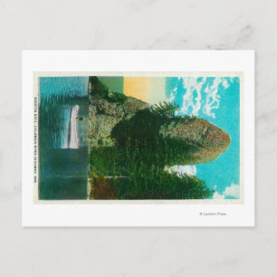 Rooster Rock op Columbia River Briefkaart