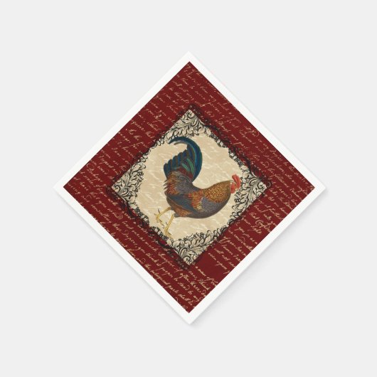 Rooster rode  servet (Hoek)