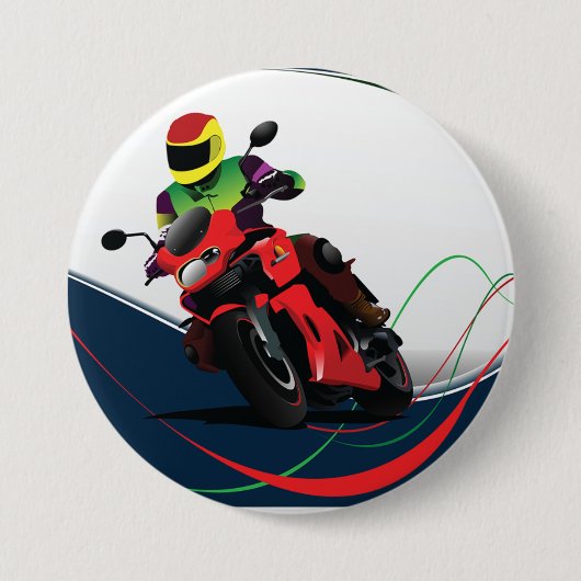 Rooster Ronde Button 7,6 Cm (Voorkant)