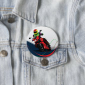 Rooster Ronde Button 7,6 Cm (In situ)