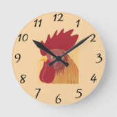 Rooster Ronde Klok (Voorkant)