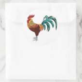 ROOSTER RONDE STICKER (Tas)