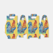 Rooster Rood Blauw Kind Verjaardagstaart Favor Box Bedankdoosjes (Uitgevouwen)