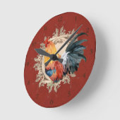 Rooster Rood Frans Land Rustin Barn Ronde Klok (Hoek)