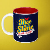 Rooster Rooster Land Tweekleurige Koffiemok