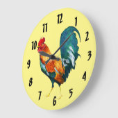 Rooster Rooster Rooster Animal Clock Grote Klok (Hoek)