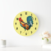 Rooster Rooster Rooster Animal Clock Grote Klok (Huis)