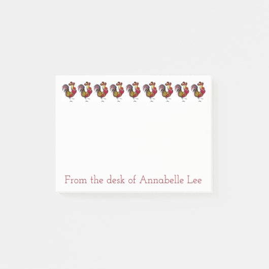 Rooster Row Post-it® Notes (Voorkant)