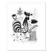 Rooster Rubberstempel (Afrduk)