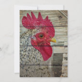 Rooster Rustic Chicken Coop Aankondiging (Voorkant)