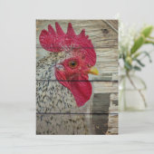 Rooster Rustic Chicken Coop Aankondiging (Staand voorkant)