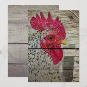 Rooster Rustic Chicken Coop Aankondiging