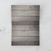 Rooster Rustic Chicken Coop Barn Board Bedankkaart (Binnen)