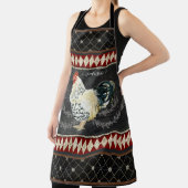 Rooster Rustic Farmhouse Chalkboard w Name Schort (Insitu)