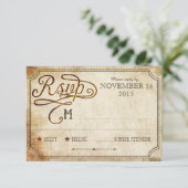  Rooster Rustieke Land RSVP-kaart RSVP Kaartje (Staand voorkant)